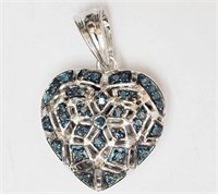 Sterling Silver Diamond Pendant