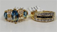 14KT Electroplated CZ Rings