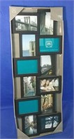 Black 12 opening collage picture frame 13X34