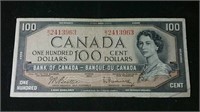 1954 Canada $100 bill