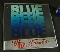 Labatt Blue mirror - 12x12"H