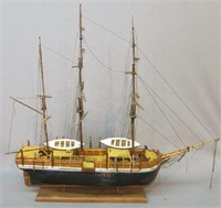 EARLY 20TH C. HANDCRAFTED SHIP MODEL