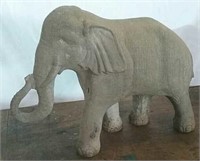 Cement Elephant garden statue 24x8x18H