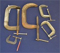 5 C Clamps 3" to 6" Assorted