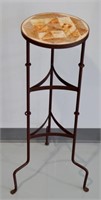 Wrought Iron Accent Table / Plant Stand 33"h