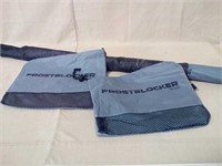 Frost blocker windshield and mirror covers