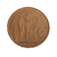 [France] 3rd Republic 1895 Gold 20 Francs