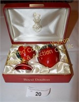 Royal Doulton Flambe Egg Display