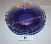 Tiffin Glass Twilight Fontaine Plates (6)