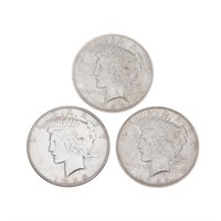 [US] 3 Peace Dollars, 1922-25