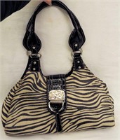 Linear Bag With Zebra Design