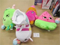 4 New Shopkins Stuffies