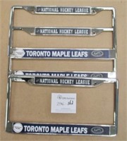 3 Toronto Maple Leafs Plate Frames
