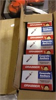 Ten new boxes of concrete anchors with