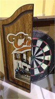 Cheers TV show dartboard and wall box with