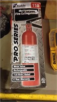 New in the box multipurpose fire extinguisher by
