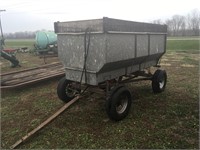 Galvanized barge wagon