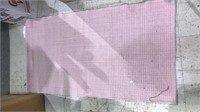 Pink throw rug 51 x 27