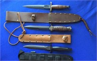 3 PC Large Fixed Blade Knife