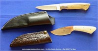 2pc Fixed Blade Knife: Arno Bernard or Ed Van Hoy