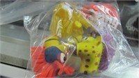 Animal faces fidgety pencil tops. Bag with 4. Qty