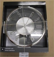 HomeTrends 12" Round Transparent Clock