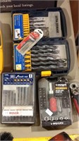 Three cases of tools includes husky 40 piece mini