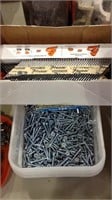 One tub of screws and a half a box of pass load