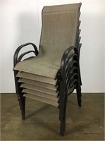 Aluminum stacking patio chairs