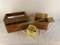 RC WOODEN CRATE, 1970's TAB CARRIER, NEW TAB GLASS