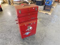 RED ROLLING 2 pc METAL TOOL BOX SET