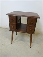 Table with Antique Sewing Machine Drawers