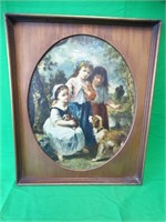 Old Masters Print in Quality Goldtone Frame