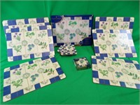 Pimpernel Placemats, Coasters, Cutting Board Set