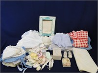 Large Box Filled with Used Baby Clothes, & etc.