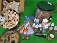 Very Large Assortment Wood & Other Crafts