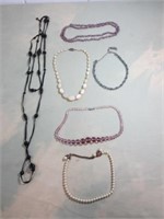 Glass Beaded Costume Necklaces