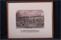 Australian Colonial Etching "Review of The