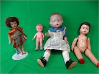 Vintage Composite Dolls and More- 4 items