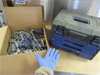 box of kobalt tools & portable tool box
