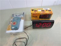 I Talk Clock w/Box Works, and Electronic