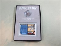 Petrified Dinosaur Bone & 1993 Topps Jurassic