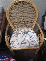 Rattan Chair w/Cushion