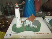 Danbury Mint Sandy Hook Lighthouse w/COA