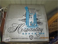 Vtg. 1950's Hospitality Snack Set in Original Box