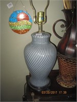 Blue Swirl Table Lamp