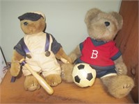 2 Boyds Bears-Baseball & Soccer