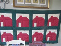 Small Lap Quilt w/Houses