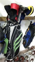 Appears New Golfing Bag With Assorted Clubs