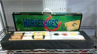 Croquet Set And Set Of Horse Shoes In Box